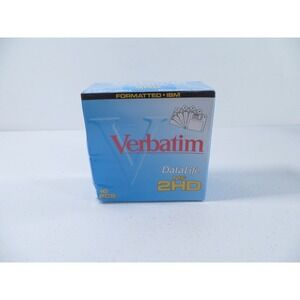 Verbatim Datalife MF-2HD 3.5" Floppy Disks 10 Pack 1.44 MB NEW SEALED